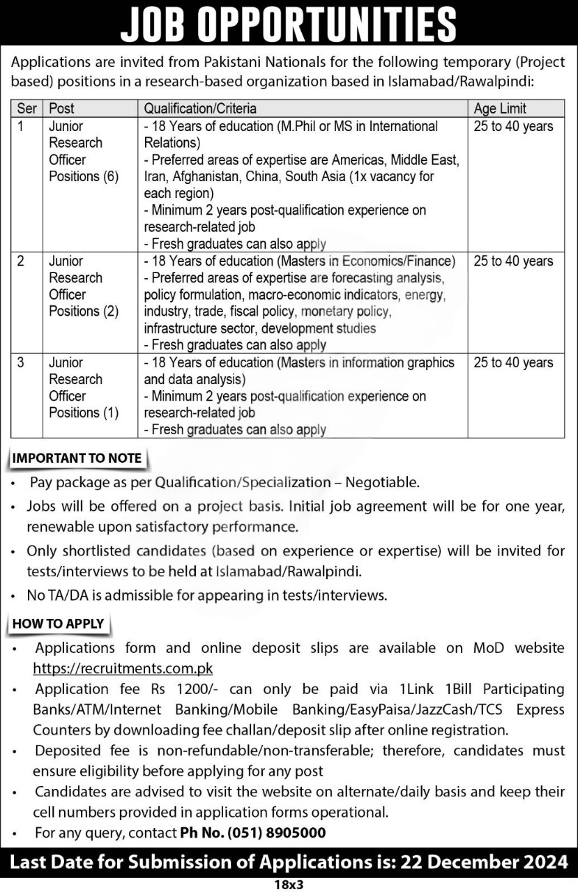 Ministry of Defence Jobs