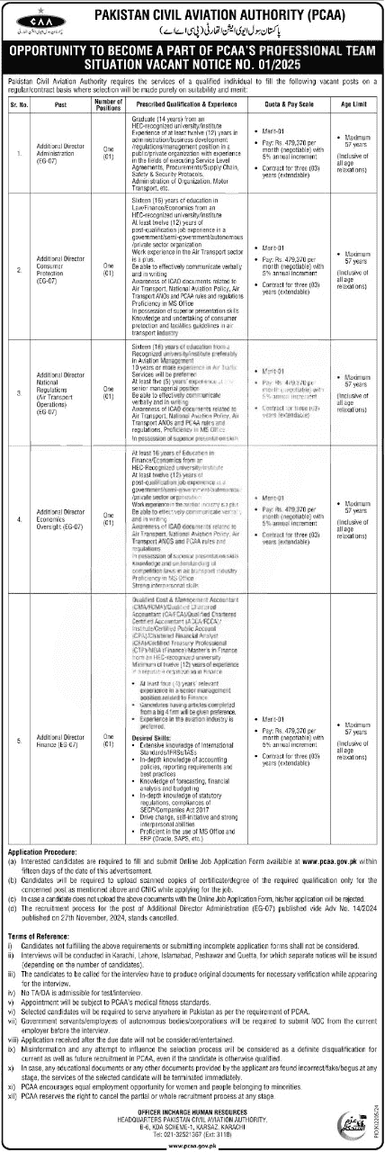Civil Aviation Authority Jobs