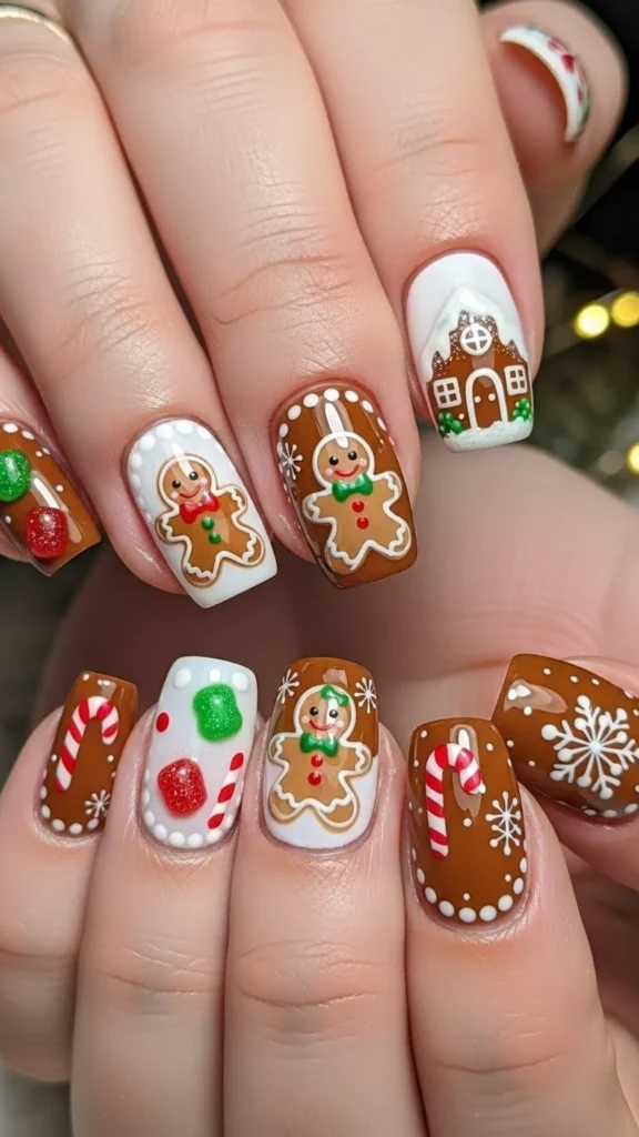 Gingerbread Brown Nails