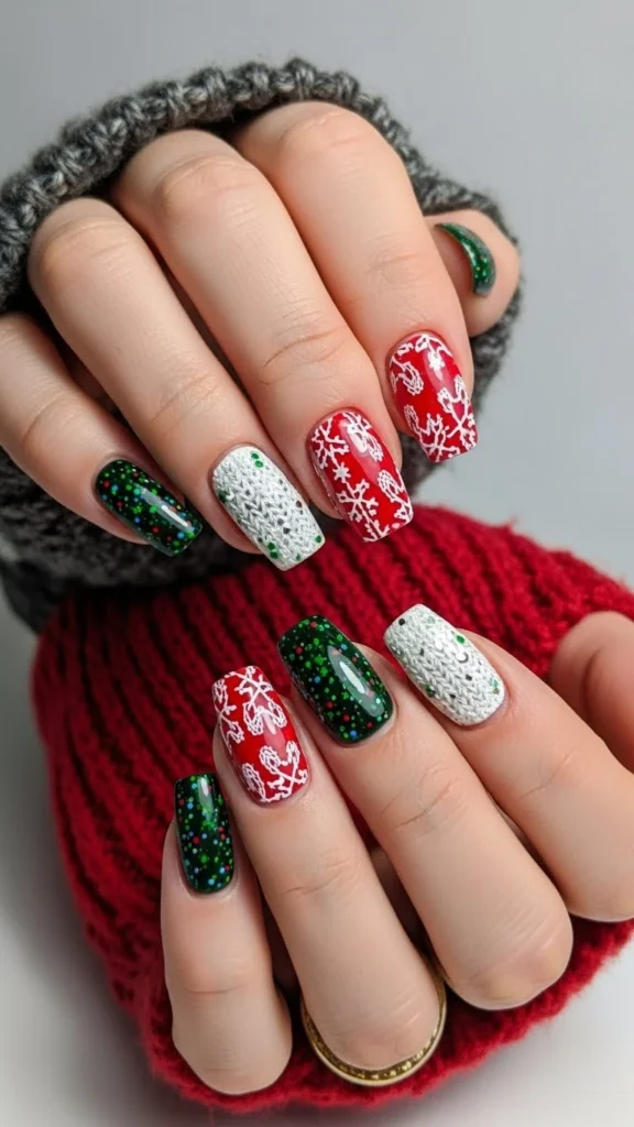 Sweater Texture Nails