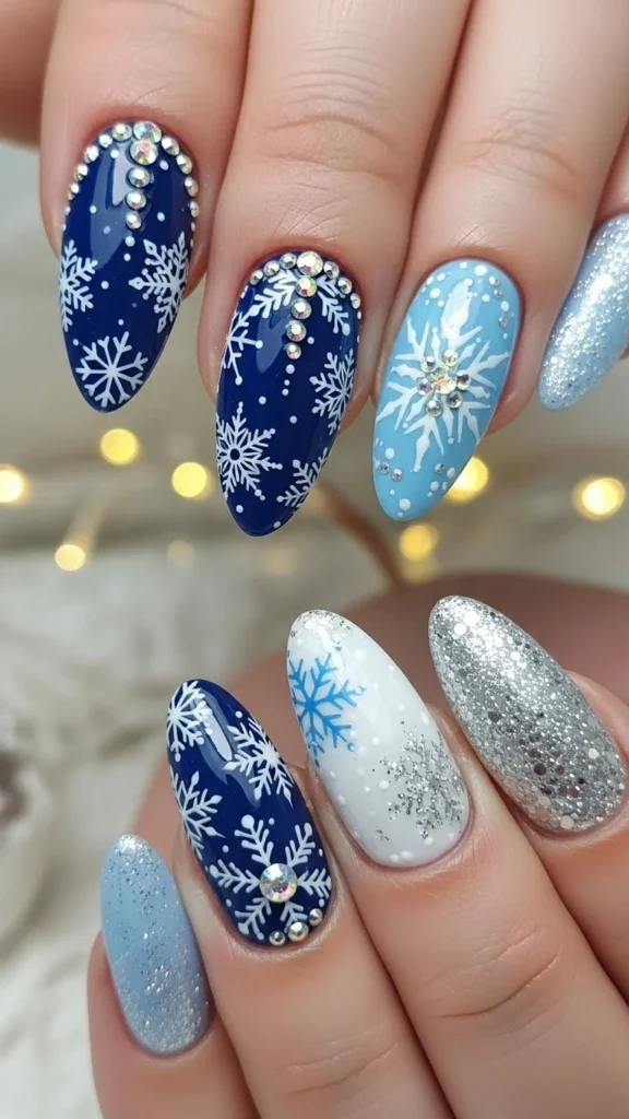 Snowflake Nails