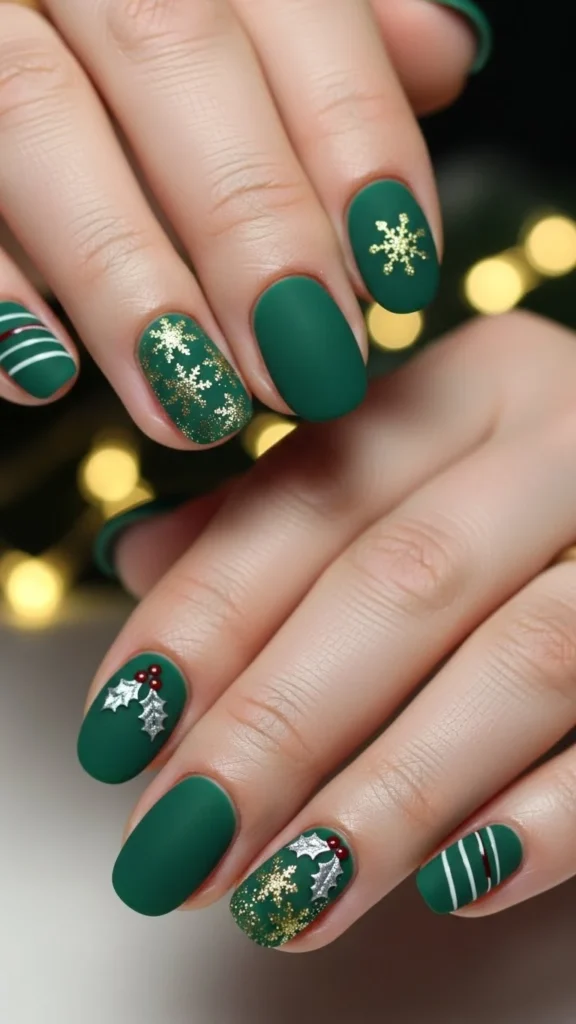 Green Velvet Nails