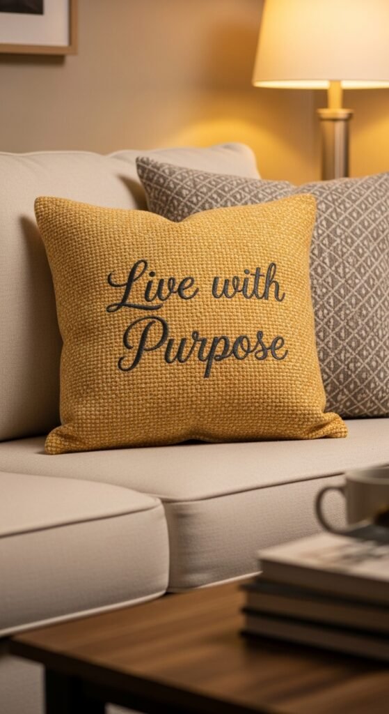 Add Throw Pillows With Purpose