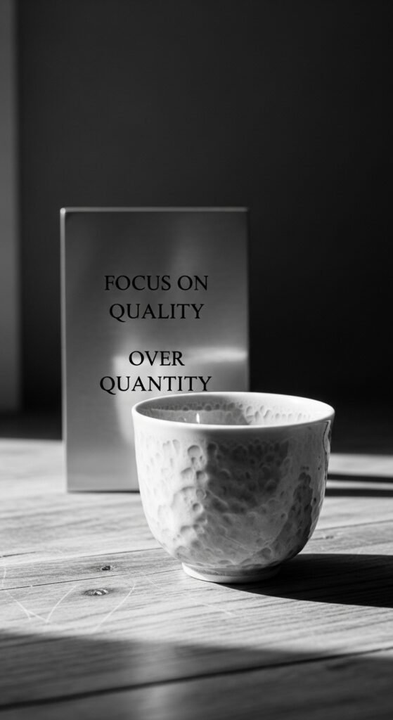 Focus on Quality Over Quantity
