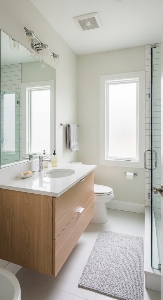 Use Light Colors to Make Small Bathrooms Look Bigger