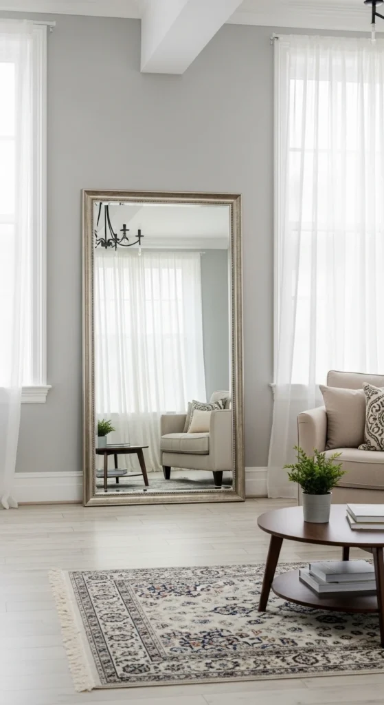 Use Mirrors to Make Rooms Look Bigger and Brighter