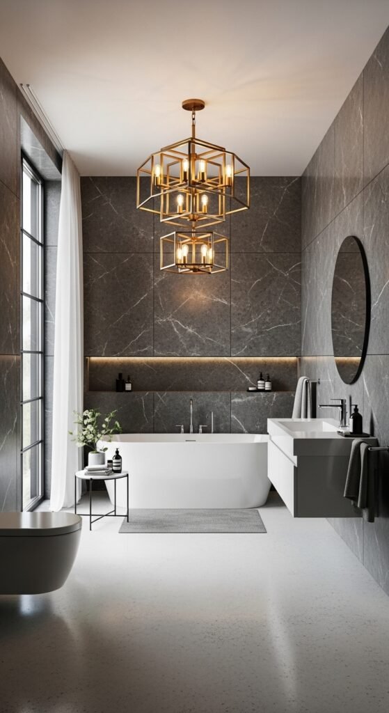 Use Statement Lighting or Fixtures